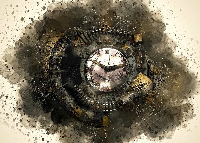Retro Old watches abstract