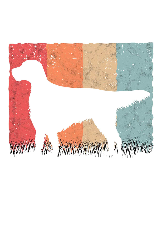 English Setter Retro