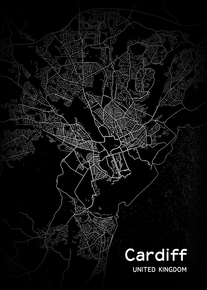 Cardiff City Map UK