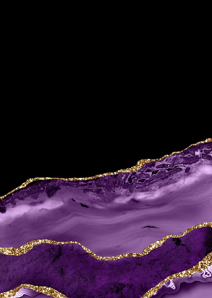 Purple Gold Agate Text 16