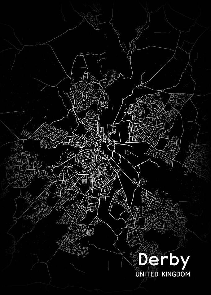 Derby City Map UK