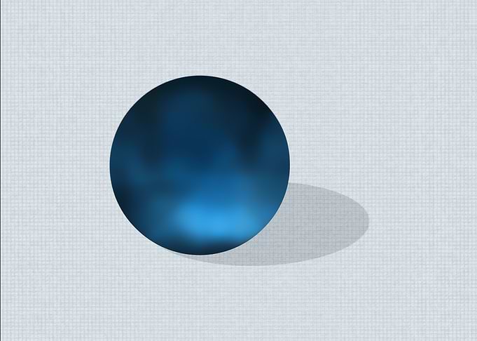 Marble Glass Playing Ball
