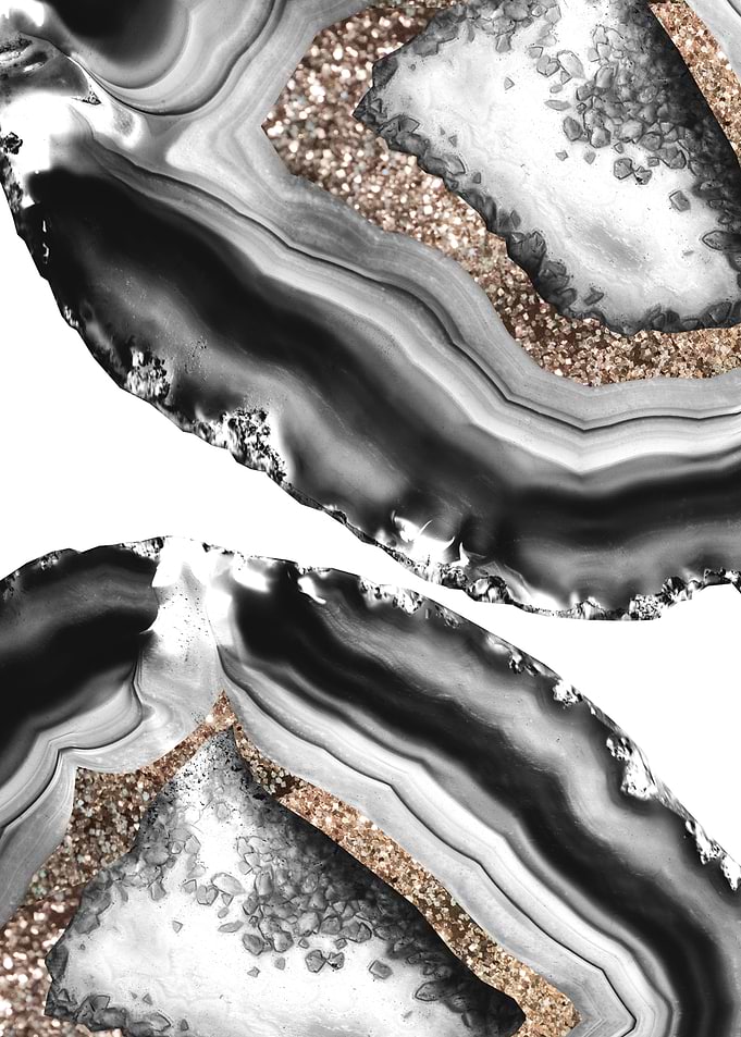 Agate Gold Glitter Glam 2