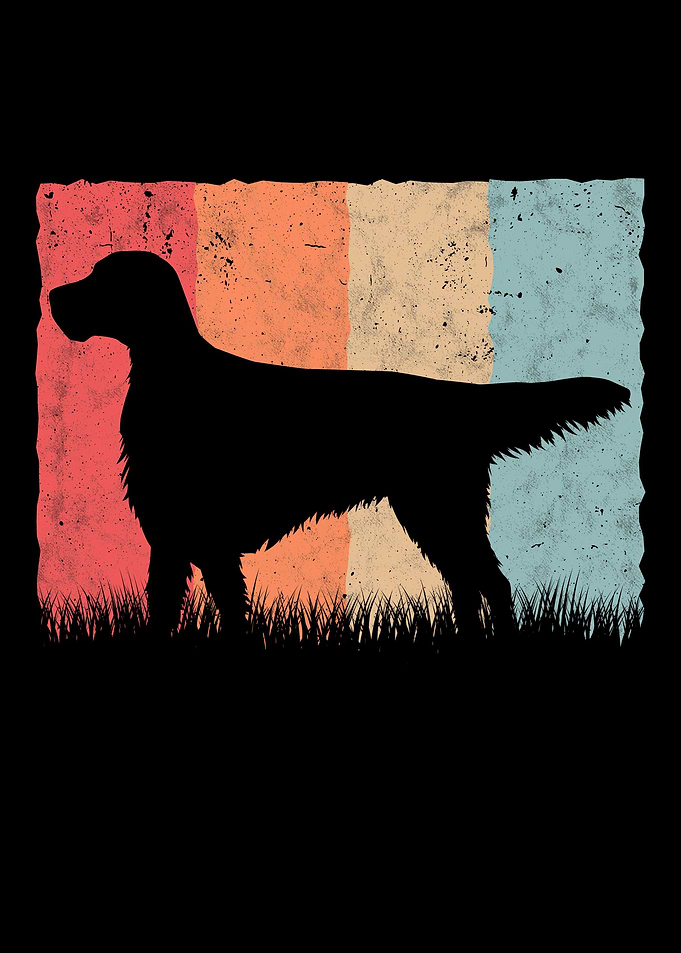 English Setter Retro