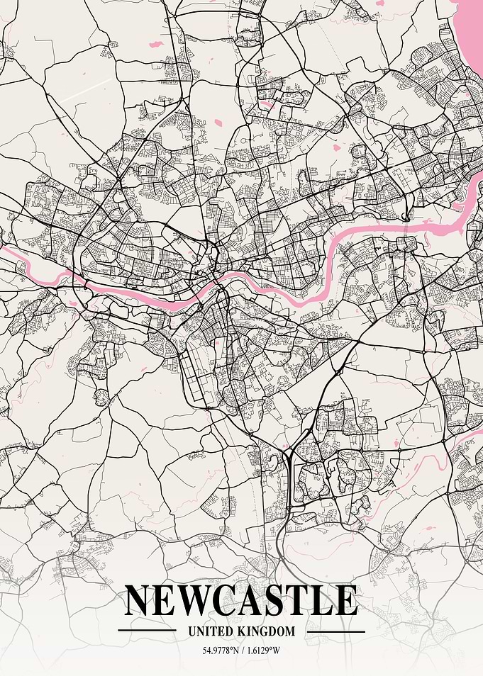 Newcastle Neapolitan Map