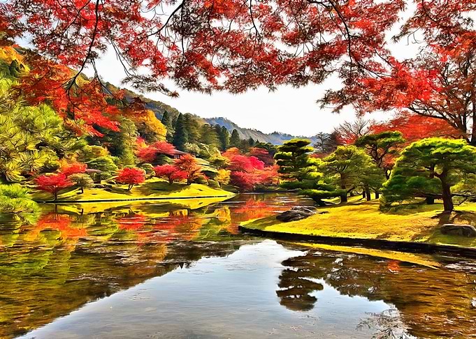Park in Kyoto Japan