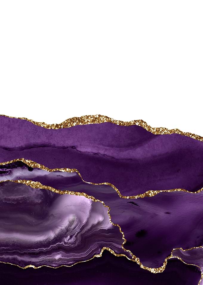 Purple Gold Agate Text 21