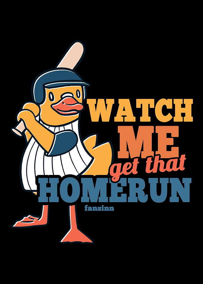 Duck plays baseball
