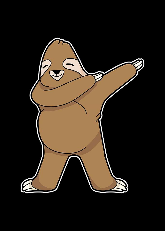 Sloth Dab Dance Lazy