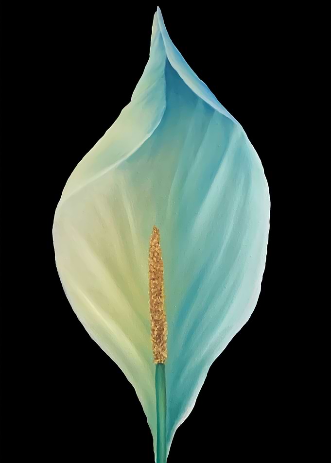Calla Lily candle gold