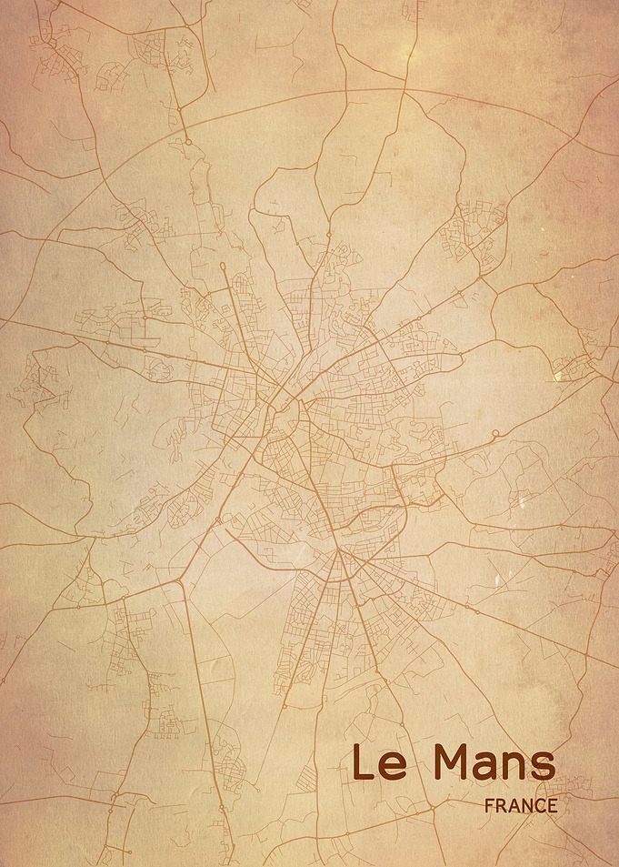 Le Mans City Map France