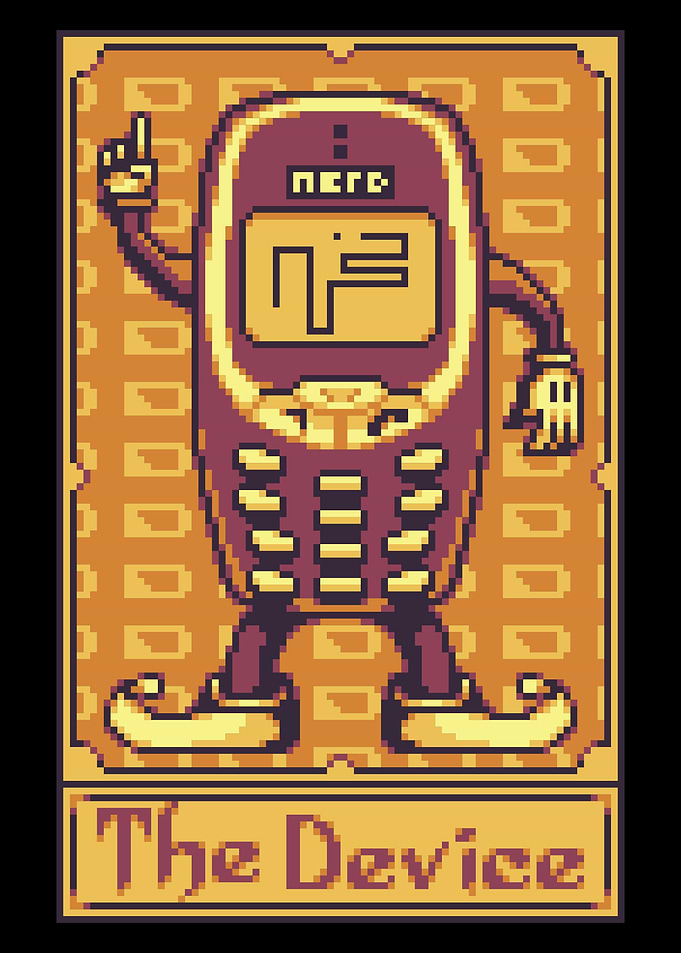 Pixel Tarot Card Device