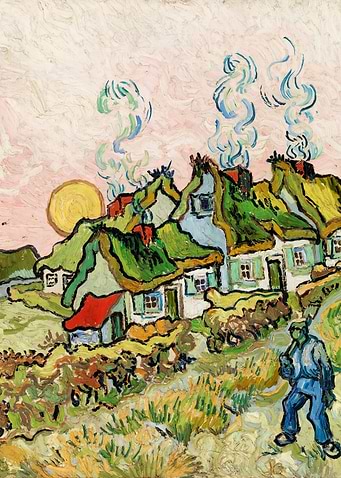 Houses and Figure