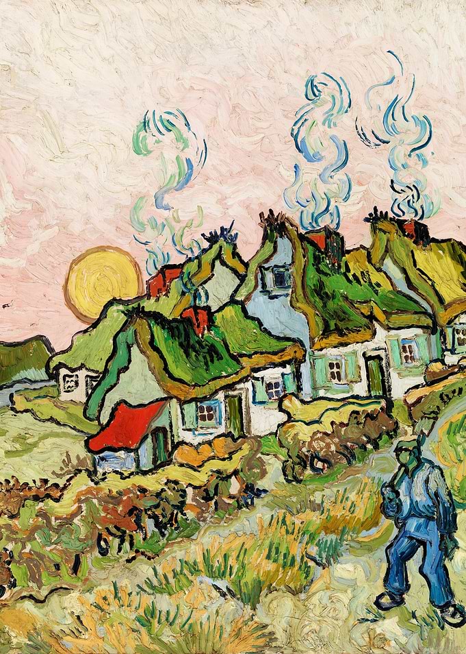 Houses and Figure