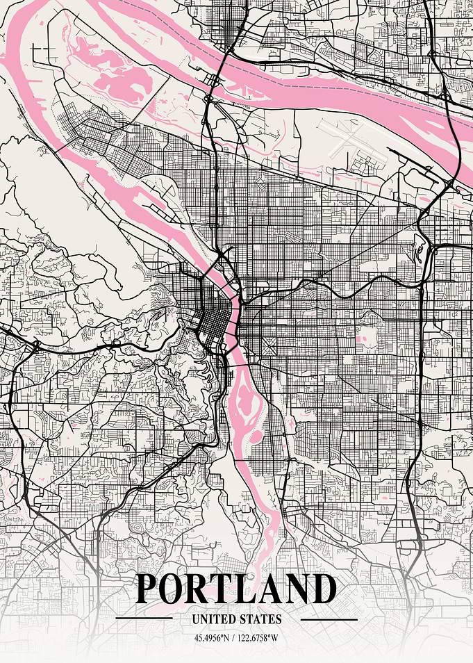 Portland Neapolitan Map