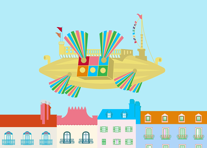 Flapping Fans Dirigible
