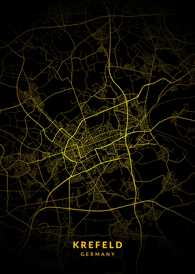 Krefeld Germany City Map