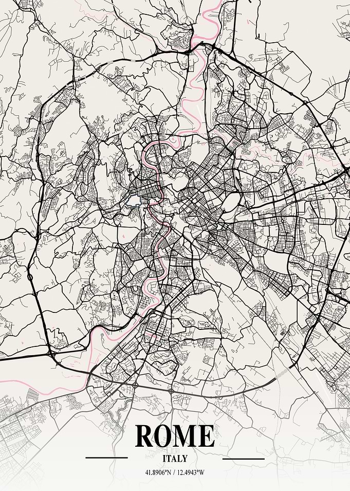 Rome Neapolitan Map