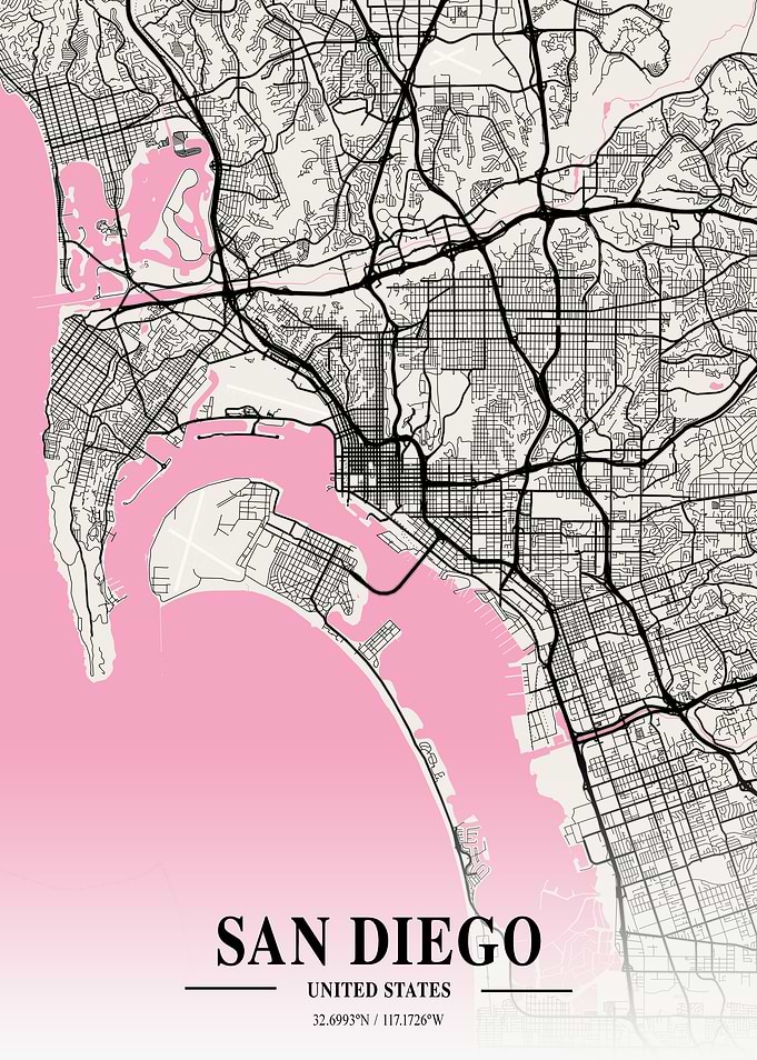 San Diego Neapolitan Map