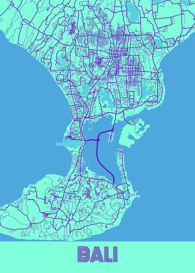 Bali Map Indonesia