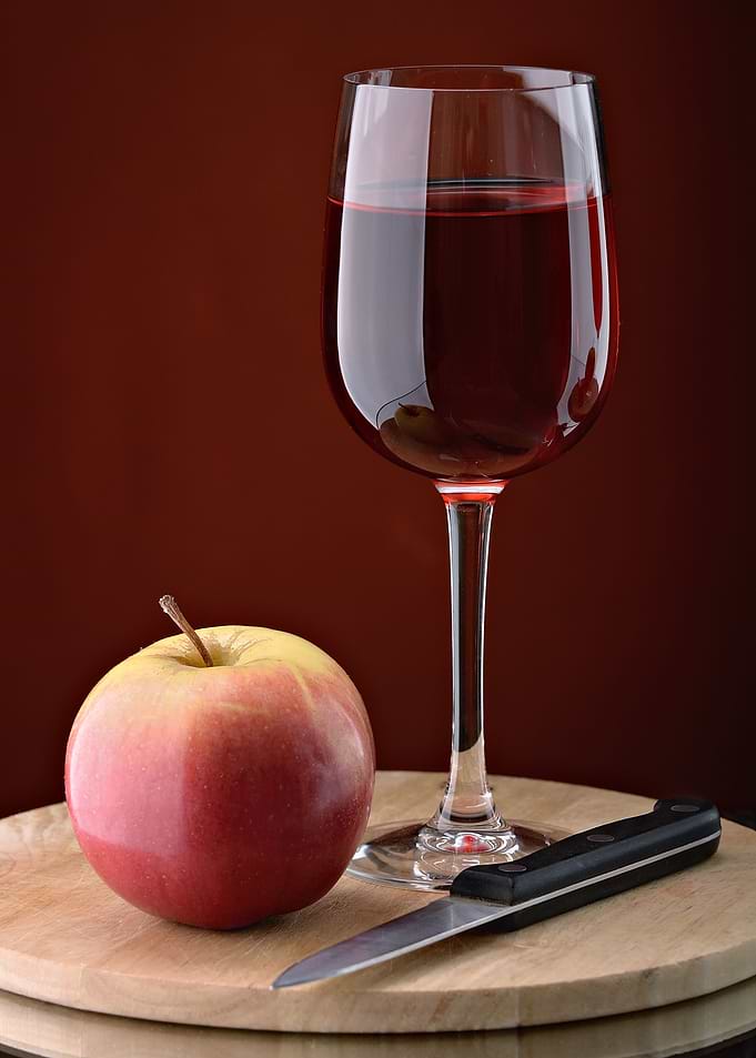 Core of red wine