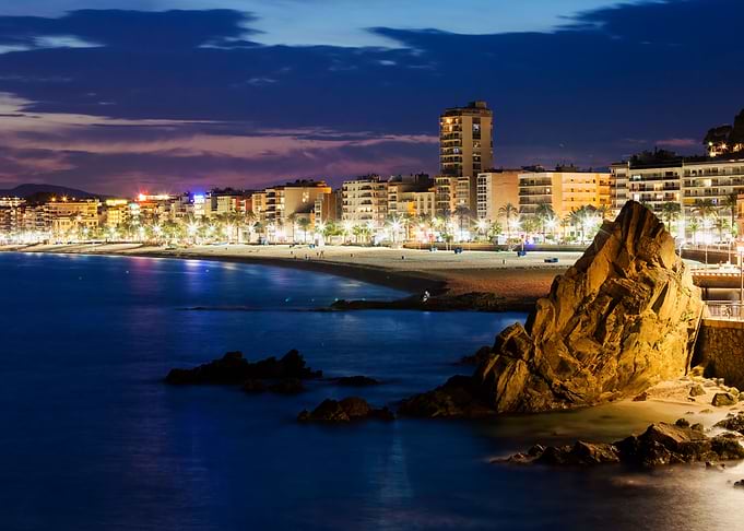 Lloret de Mar at Night