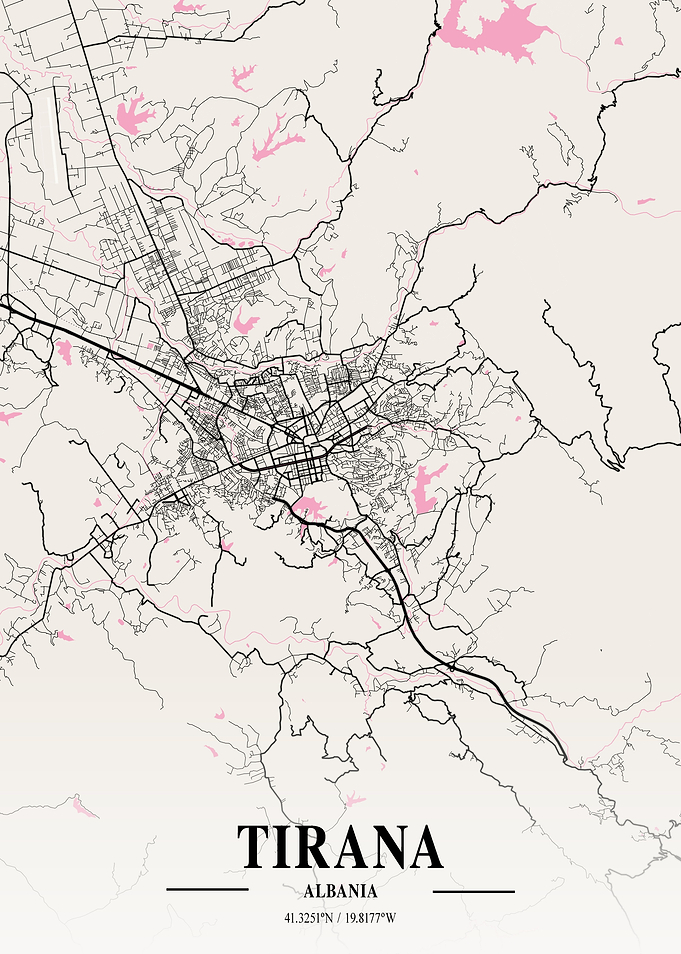 Tirana Neapolitan Map