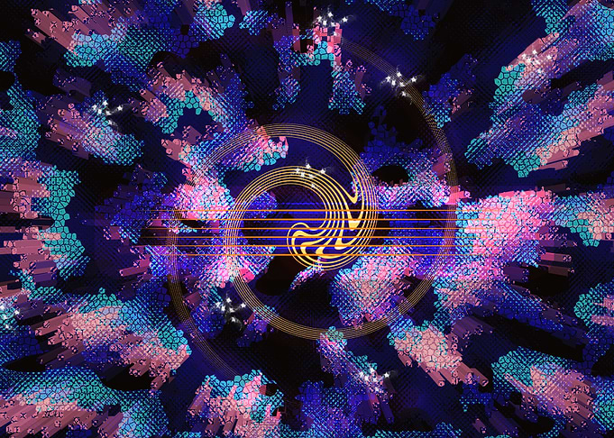 abstract glowing patterns