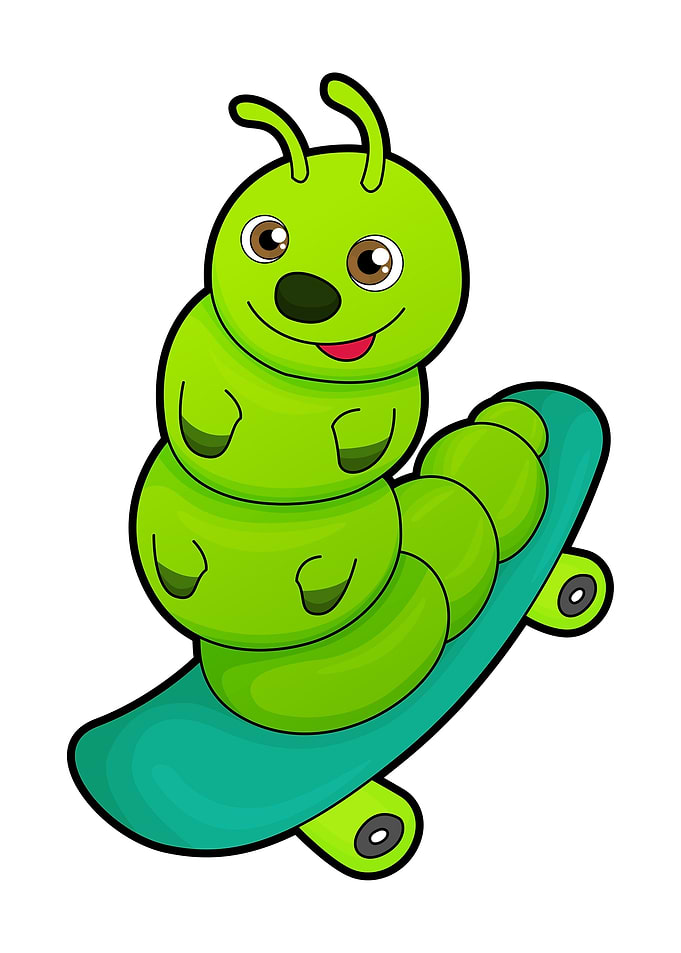 Caterpillar Skateboard