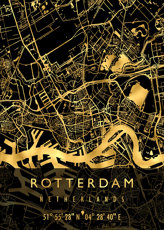 ROTTERDAM MAP NETHERLANDS