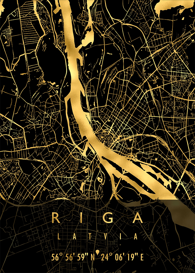 RIGA MAP LATVIA