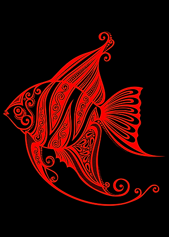 Fish cute ornament