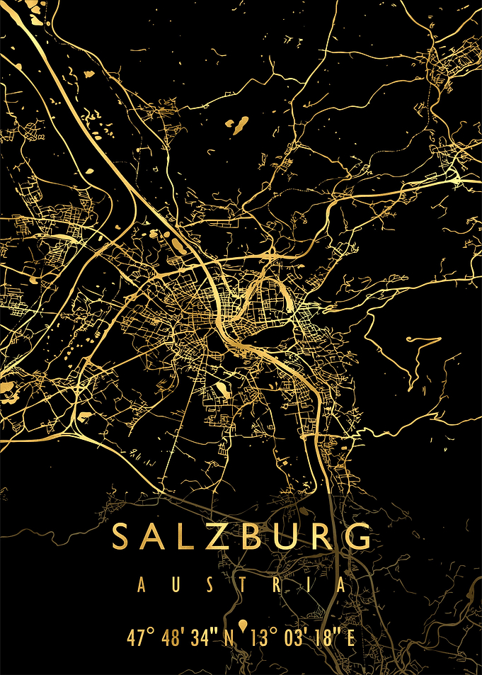 SALZBURG MAP AUSTRIA