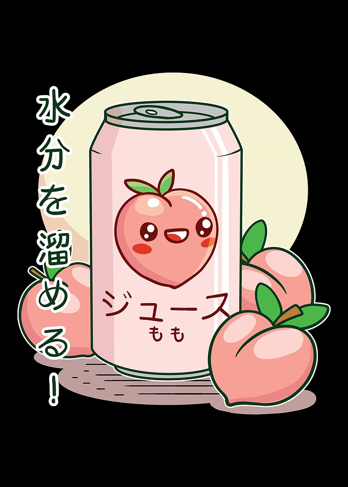 Japanese Peach Soft Drink