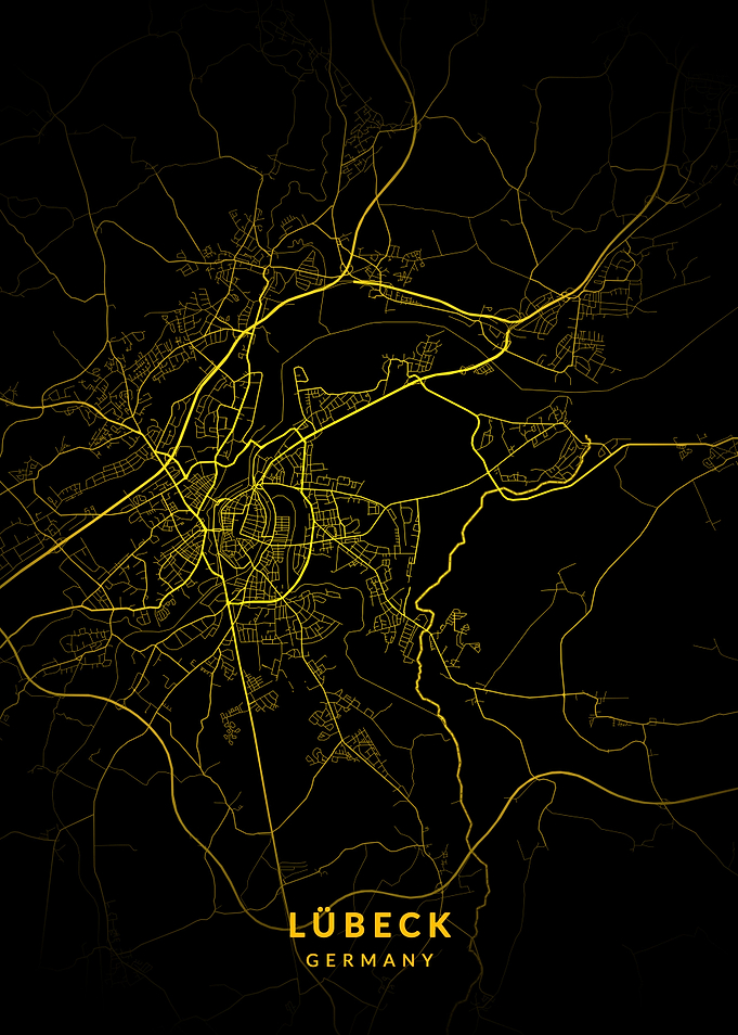 Lubeck Germany City Map