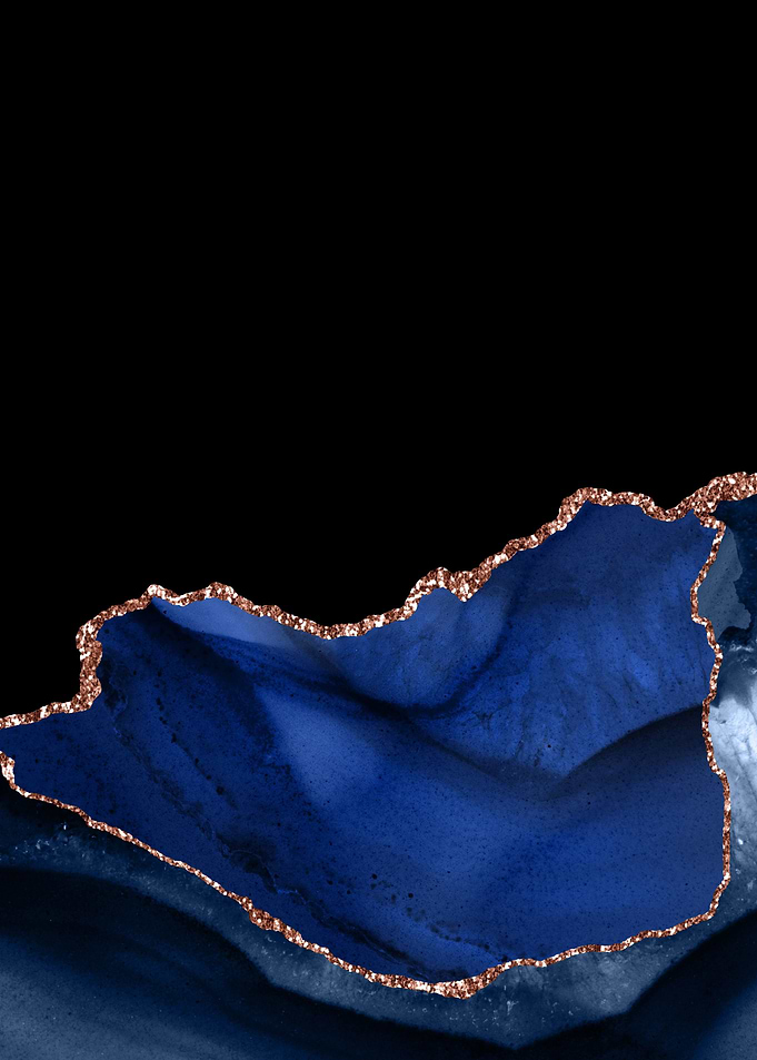 Navy Rose Gold Agate Tex06