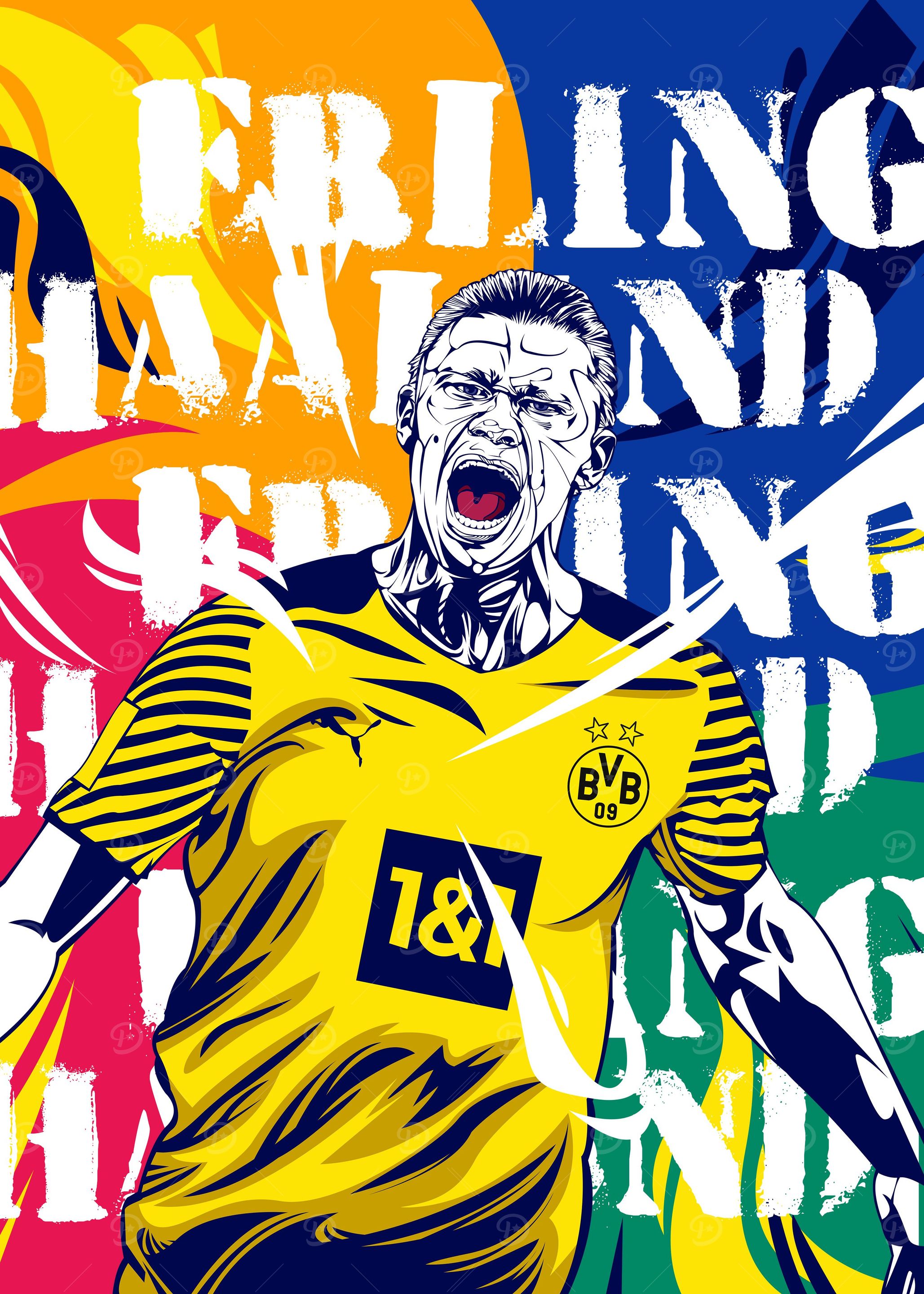Erling Haaland Vector