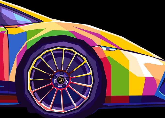Cars Sport Pop Art