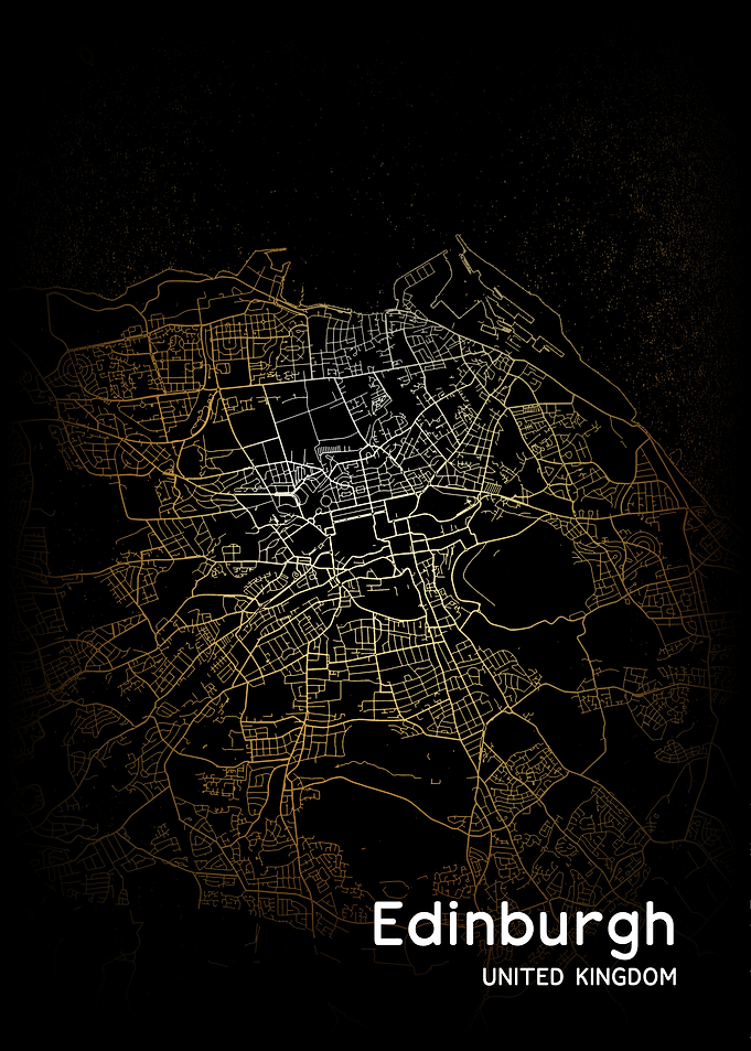 Edinburgh City Map UK