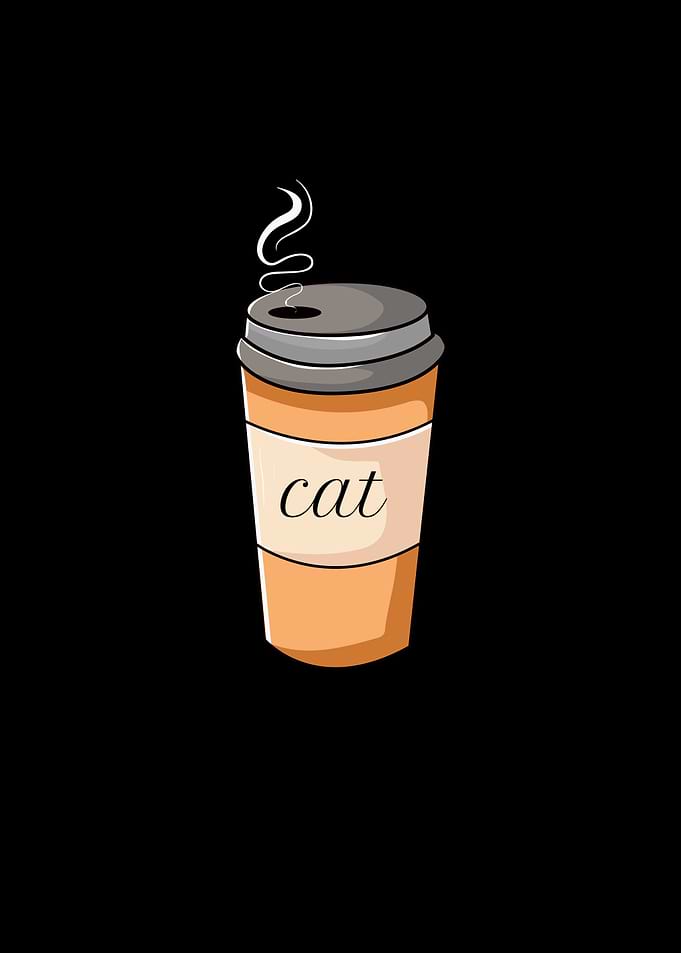 Funny Coffee Name Cat