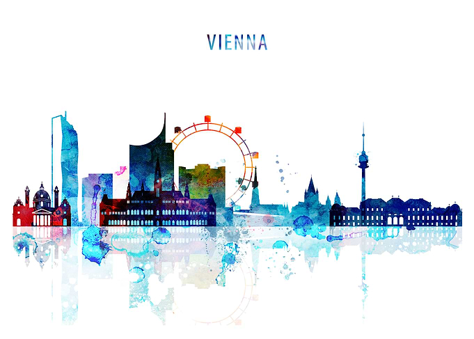 Vienna Austria Skyline
