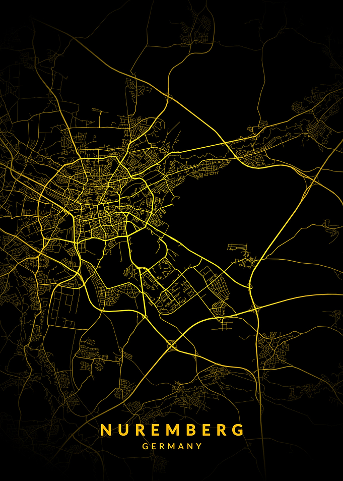 Nuremberg Germany City Map