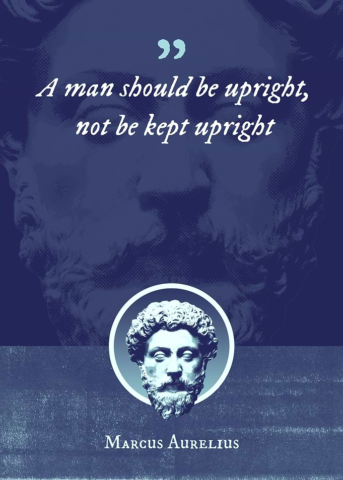 A man should be upright