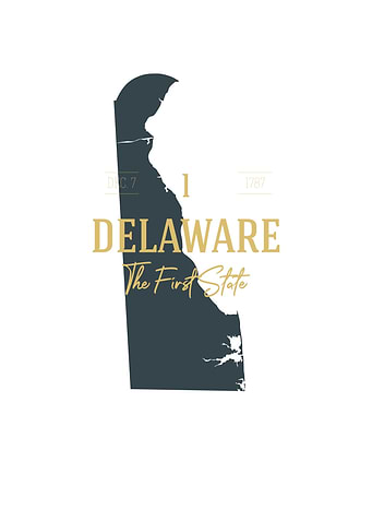 Delaware State Map USA