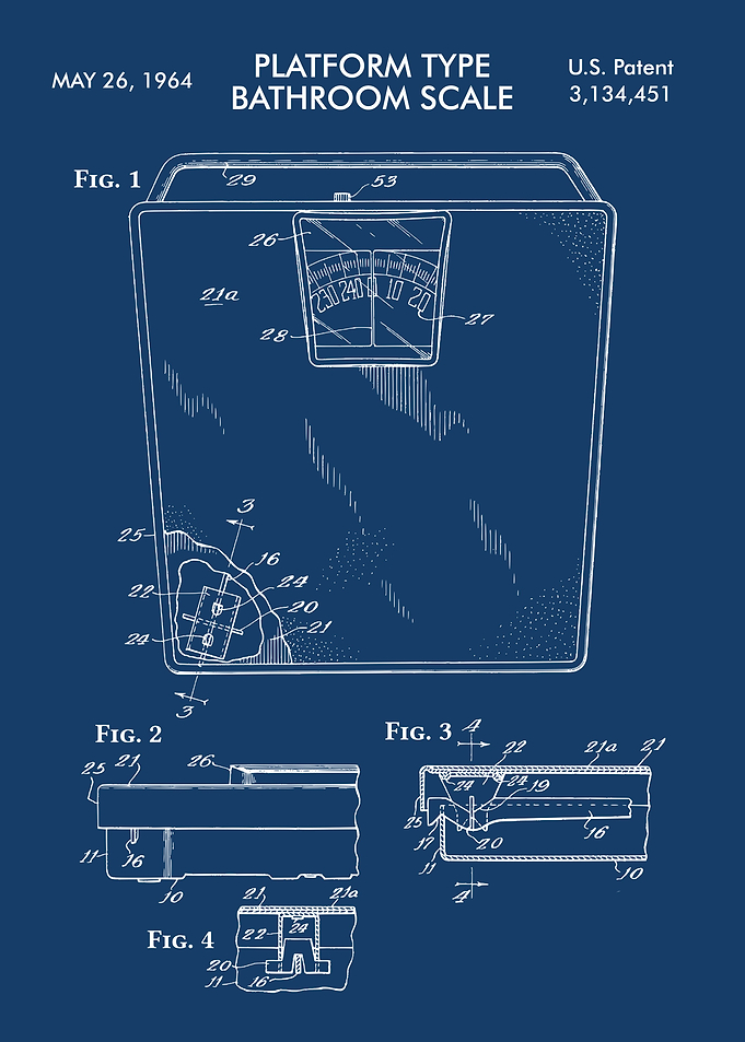 PLATFORM SCALE BLUE