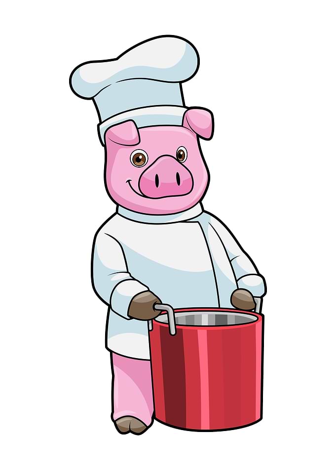 Pig Cook Cooking pot