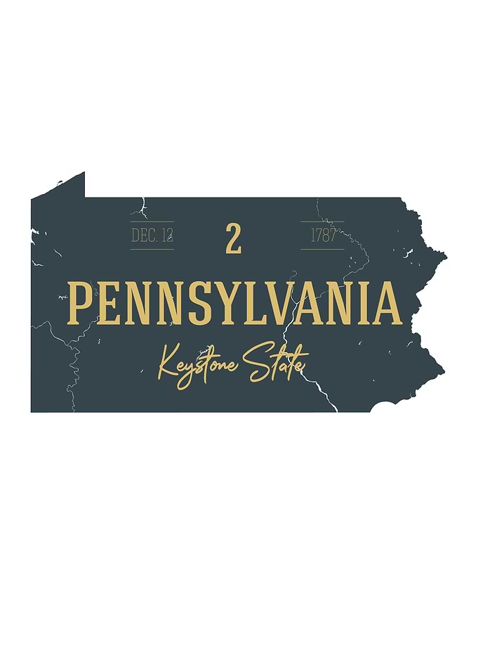 Pennsylvania State Map USA