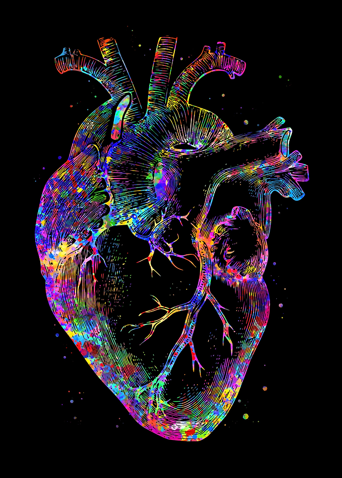 Heart watercolor
