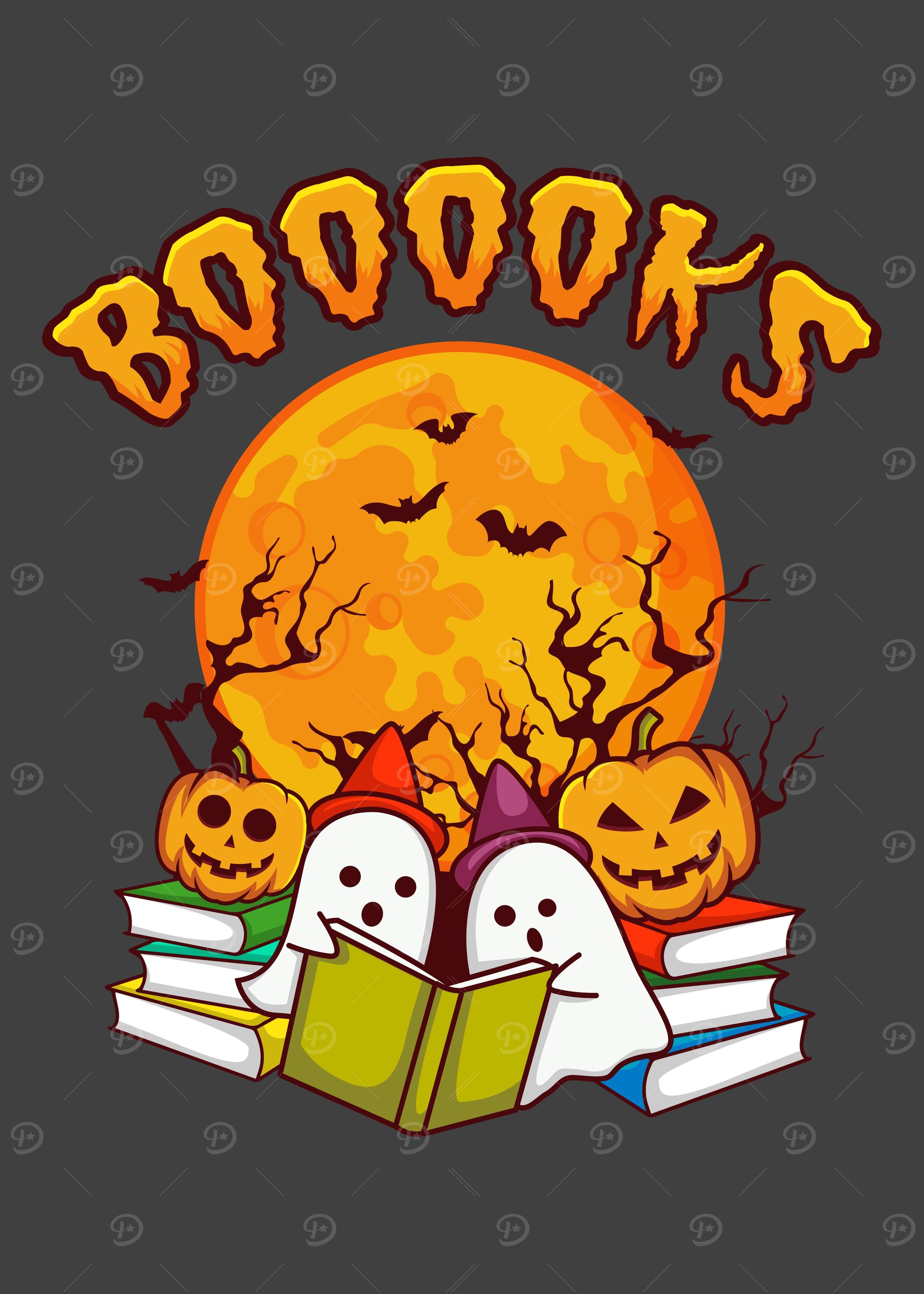 Booooks Funny Halloween