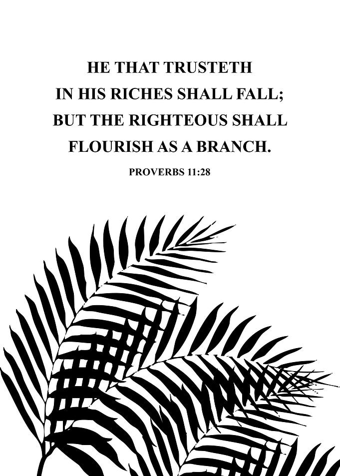 Proverbs 11 28